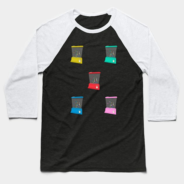 Colorful Waterful Ring Toss Baseball T-Shirt by DiegoCarvalho